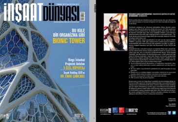 Bionic Tower on cover of İnşaat Dünyası 